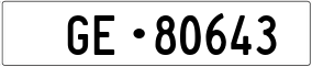 Truck License Plate